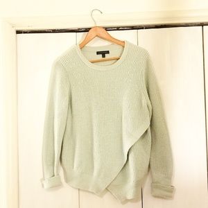 BANANA REPUBLIC Women's Green Chunky Knit Sweater